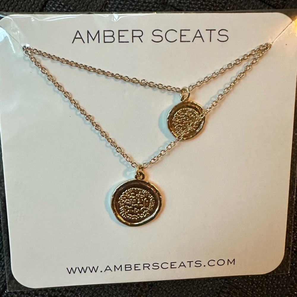 Amber Sceats Double Coin Necklace